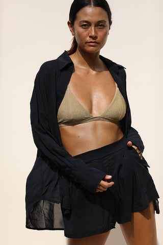 TAYLOR BIKINI TOP - CHOCOLATE SHIMMER