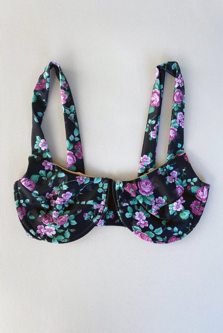 CELINE BUSTIER BIKINI TOP - ECO ROSE GARDEN