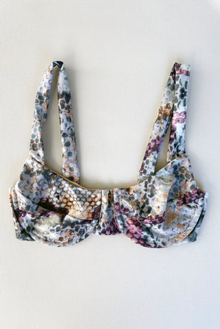 TAYLOR BIKINI TOP - CHOCOLATE SHIMMER