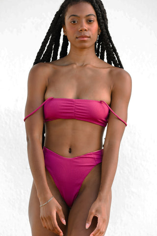TAYLOR BIKINI TOP - CHOCOLATE SHIMMER